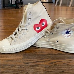 Converse x comme de garcons high tops